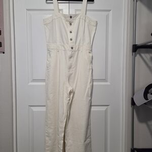 Levi's Off-White Button-Front Jumpsuit